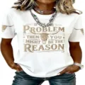 Women casual white short sleeve T-shirt with graphic letter print, comfortable summer top - 3XL / Tops / Style 8