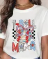 Women's Casual Round Neck Short Sleeve T-Shirt With Baseball Mama Print Design - ML2655936-30 / 3XL