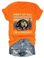 Vintage Opossum Graphic Print Short Sleeve T-Shirt Casual Funny Sarcastic Tee Top - 3XL / Tops / ML251072338-5
