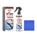 RAYHONG 100ml Spray Nettoyant pour Vitres de Voiture Pare-Brise Revêtement Polissage Kit avec Chiffon - Spray 100ml + Serviette