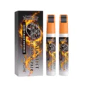 RAYHONG stylo de réparation de jante 2 en 1, peinture auto noir brillant lot de 24ml. - 24 ml (12 ml x 2) / Noir Brillant