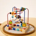 Wooden bead maze toy for toddlers baby early educational learning fine motor skills development - Animal 3-Wire Bead Maze*