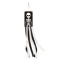 Halloween skeleton windsock outdoor hanging decoration black white garden holiday party prop - Skull Style (Y-00681-1)