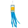 Oktoberfest windsock flag outdoor hanging decoration blue white diamond beer festival party banner - Style 1 (J-0604-1)