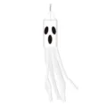 Halloween ghost windsock hanging decor outdoor yard flag white spooky party prop banner - Ghost Style (Y-00681-4)