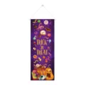 Stendardo appeso di Halloween decorazione trick or treat Arazzo da parete festa porta - Stile Zucca Teschio Nero (L-00539-3) / 1 Pezzo