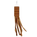 Oktoberfest wooden barrel design windsock flag, brown flowing ribbon hanging decoration for outdoor. - Style 4 (J-0604-4)