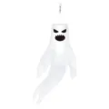 Halloween White Ghost Windsack Hanging Outdoor Decoration Spooky Windsock Flag Prop - Halloween Ghost Flag Style 2 (Y-00671-2) / 1 Piece