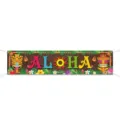 Χαβανέζικη ALOHA banner tiki μάσκα πάρτι κρεμαστή διακόσμηση υφασμάτινη σημαία για καλοκαίρι. - 1 Τεμάχιο Χαβανέζικο Πανό (Y-00660-1)