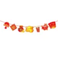 Chinese New Year banner hanging decorations festive red couplets hanging decor set - Style 4 (J-0283-4) / Style 4
