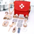 Holz Arzt Spielzeug Set fur Kinder Rollenspiel Medizinische Ausrüstung Simulation. - Arzt-Spielset