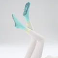 Verloop anti-slip yoga sokken halverwege blauw geel pilates fitness sokken - Eén maat / Teal