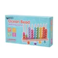 Children wooden ocean animal bead sorting peg stacking puzzle toy for early education cognitive. - Multicolor Ocean Beads
