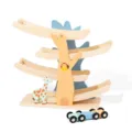Jouet toboggan en bois pour enfants voiture piste coulissante sensorielle Montessori - Voiture planeur chouette - Hao