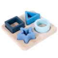 Holz Steckspiel Geometrie Puzzle Sortierspiel Lernspielzeug fur Kleinkinder Fruhforderung. - Fünfeck-Stil
