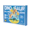 Jouet de blocs d'equilibre de dinosaure en bois pour enfants jeu de empilement educatif sac - Blocs d'équilibre dinosaure