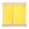 Giocattolo con telaio di vestizione in legno Montessori per bambini competenze di vita quotidiana. - Giallo