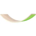 Planche d'equilibre en bois yoga enfants entrainement sensoriel jouet de fitness vagues - Vert Clair
