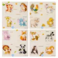 Montessori wooden animal peg puzzle set for toddlers, early learning educational toy variant. - YY-3243-16 Land Animal Theme