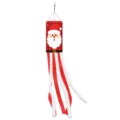 Christmas Santa windsock outdoor hanging decor red plaid festival party yard flag windsocks - Santa Claus Style (Y-00697-2) / 1 Piece/Pack