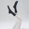 Donkergrijze anti-slip gripsokken voor dames, professionele yoga en pilates fitness sportkleding. - Eén maat / Meteoriet Grijs