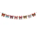 Christmas bow garland hanging banner holiday party decoration festive scene layout supplies - Bowknot Banner - Style 1 (L-00375-1)