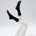 Zwarte antislip yogasokken voor dames, professionele pilates fitness sportsokken. - Eén maat / Obsidiaan Zwart