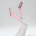 Roze antislip yogasokken voor dames, pilates fitness sportsokken met gripnoppen op de zool. - Eén maat / Rouge Roze