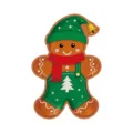 Christmas gingerbread man placemat festive table decoration holiday party dining mat home decor - Gingerbread Man (L-00554-1) / Green