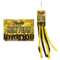 New Year party decoration windsock disco theme hanging outdoor yard flag for holiday event. - Style 2 (J-0610-2)