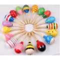 Bunter hölzerner Baby Musikspielzeug Orff Instrument Maracas für frühkindliche Bildung. - 20cm