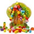 Wooden Lacing Fruit Tree Toy Montessori Educational Beading Game for Toddlers Kids - Standard Type
