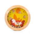 Juguete de laberinto de madera con bolas para niños, juego de equilibrio con gracioso zorro. - Zorro