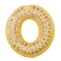 Gold Plated Bubble Letter O Pendant Micro Pave Zirconia Chic Niche DIY Jewelry Accessory - Letter O Style (T01310)