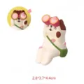 Statuetta gatto in resina stile giapponese fiore di ciliegio miniatura decorazione. - Gatto con telescopio sakura