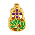 Gold Plated Cross Spacer Bead Vintage DIY Pendant Hollow Jewelry Making Accessory - Retro Cross Style (T00422)