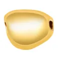 Gold plated irregular DIY spacer bead copper loose charm for jewelry making handmade design - Irregular Geometric Style (T00463)