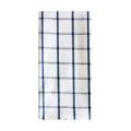 Torchon à vaisselle à carreaux bleus en coton teint en fil, style nordique pour cuisine. - Carreaux