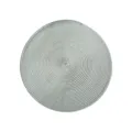 Round braided PP placemat, solid color heat resistant dining table mat for kitchen daily use. - Light Gray