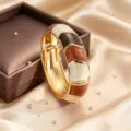Retro Zinc Alloy Enamel Color Block Bangle Bracelet Vintage Open Cuff Jewelry for Women - Gradient Brown