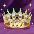Corona per torta barocca in lega con strass scintillanti per feste e matrimoni di lusso. - Oro + Zircone Bianco