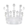Détail de gâteau couronne strass cristal scintillant, belle décoration table dessert argentée. - Style Multi-couches Diamant Rond (X-035) / Argent