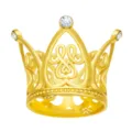 Gold mini crown cake topper alloy rhinestone small tiara perfume bottle cap decorative accessory - Gold