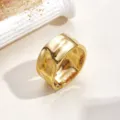 Goldenes gewelltes offenes Armband Legierung unregelmäßig strukturiert Modeschmuck - Stil C / Gold