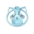 Blue pet water fountain base suction cup cat ear design anti overturn plastic feeder bowl part - Ground Standing Model / Blue