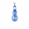 Borraccia portatile per animali domestici cane viaggio dispenser di acqua con moschettone - 500ml / Blu