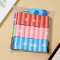 Colorful pet waste bags set with dispenser, eco-friendly dog poop garbage bags roll for daily cleanup. - 45 Rolls with Dispenser - Solid Color