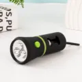Distributeur portatif de sacs à déjections canines avec lampe LED et crochet solide - Boîtier Vide / Distributeur à LED noir