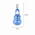 Bottiglia d'acqua portatile blu per animali domestici forma di zucca viaggio cane - 250ml / Blu