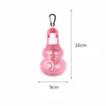 Bottiglia d'acqua portatile per cani e gatti viaggio all'aperto forma di zucca rosa distributore - 250ml / Rosa